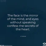 an expressive face with eyes with texts