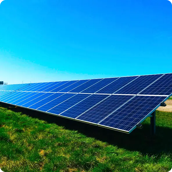 solar panels installed on a grassy field